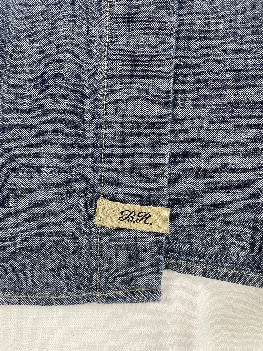Banana Republic Chambray Denim Button-Down Blue M